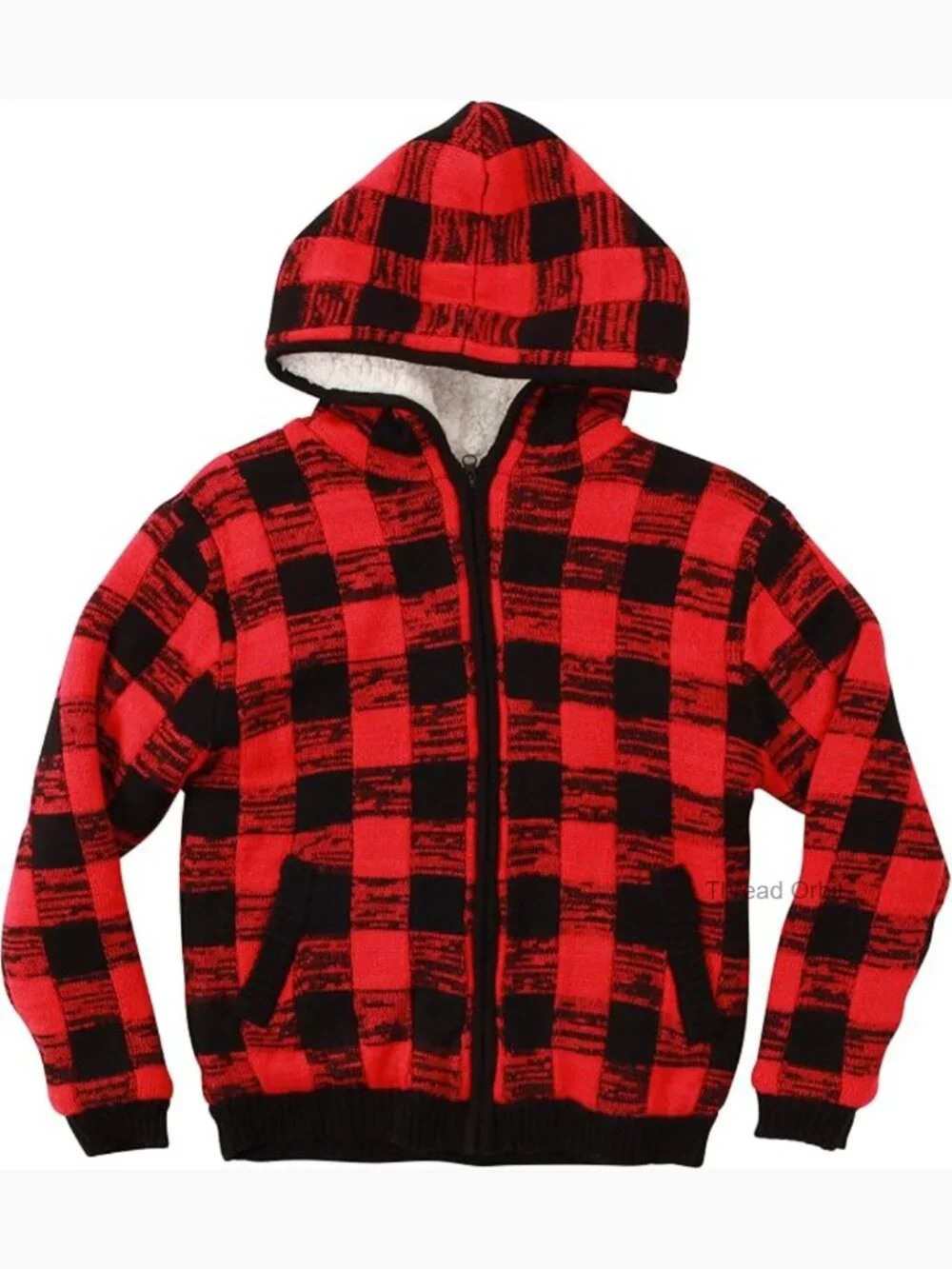 Girls Sherpa Lined Zip Up Hoodie Sweater Jacket Fall Winter